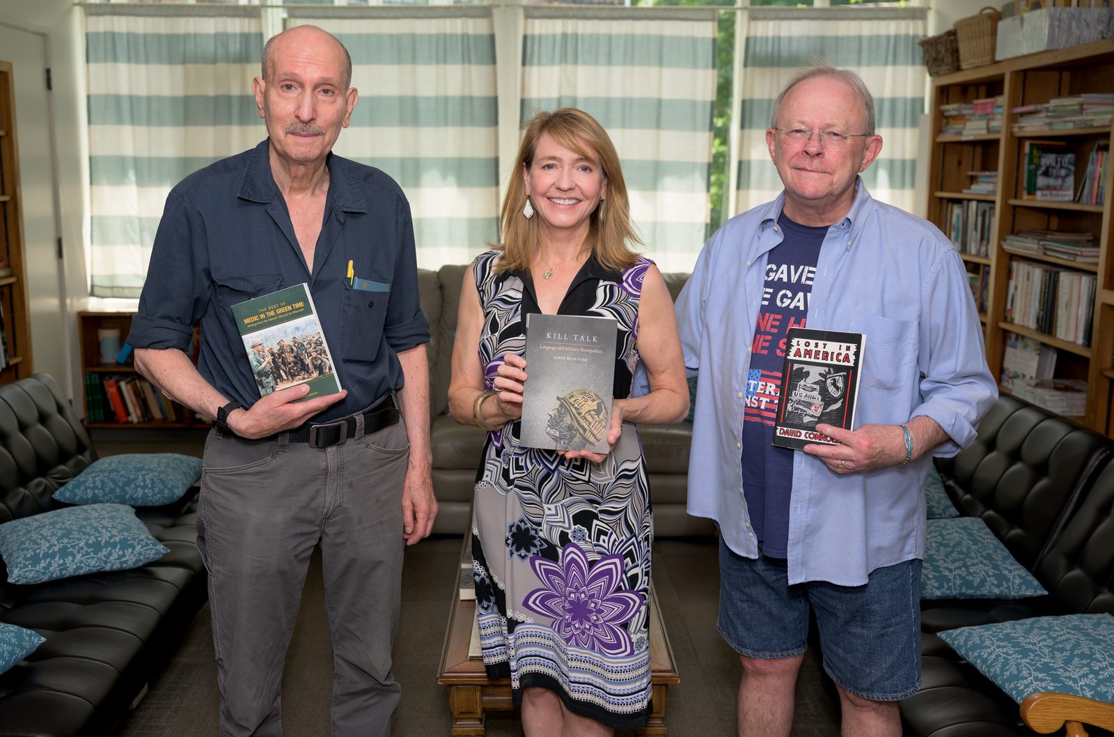Vietnam veterans and authors Marc Levy and David Connolly join professor Janet McIntosh for a session on the literature of the war; their books include Levy’s ‘The Best of Medic in the Green Time,’ McIntosh’s ‘Kill Talk’ and Connolly’s ‘Lost in America.’